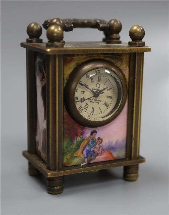 A miniature enamel timepiece